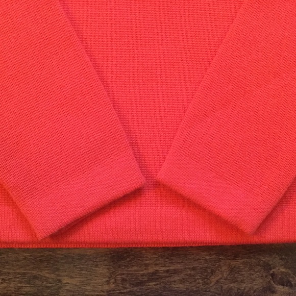 Vintage 70s 80s Slalom Orange Wool Ski Sweater - Picture 8 of 8